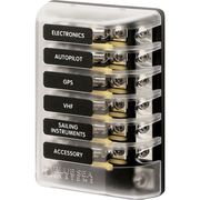 BLUE SEA ガラスヒューズブロック 6 circuit w/ground BLUE SEA ガラスヒューズブロック 6 circuit w/ground