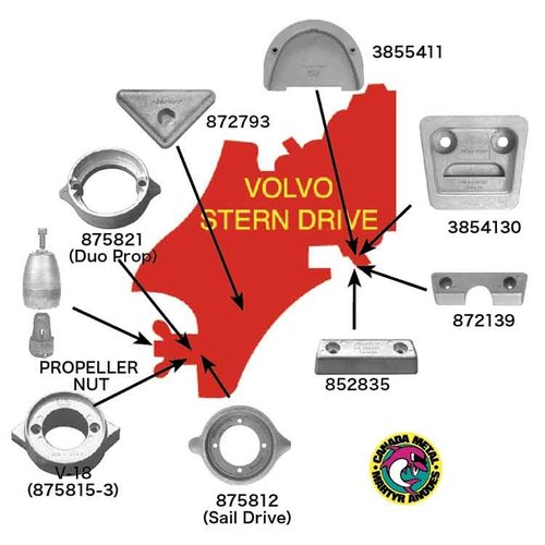 CANADA METAL 防蝕亜鉛 ボルボ ペンタ CANADA METAL 防蝕亜鉛 ボルボ ペンタ