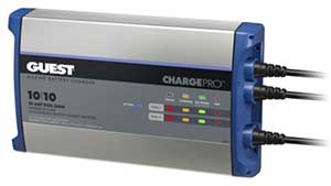 GUEST バッテリーチャージャー 20Amp 2Bank(10+10Amp) 120V Input #2720A GUEST バッテリーチャージャー 20Amp 2Bank(10+10Amp) 120V Input #2720A