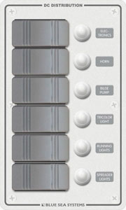 縦置き型防水スイッチパネル プッシュボタンブレーカー付き 縦置き型防水スイッチパネル プッシュボタンブレーカー付き