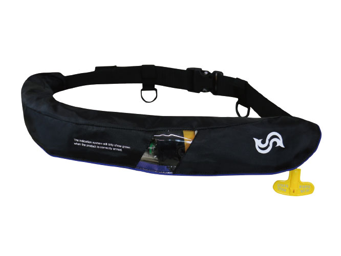 高階救命 膨脹式ライフジャケット(水感知機能付き)ベルトタイプ BSJ-5520RS 高階救命 膨脹式ライフジャケット(水感知機能付き)ベルトタイプ BSJ-5520RS