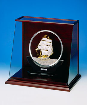 武比古 純銀製置物 丸型帆船 武比古 純銀製置物 丸型帆船